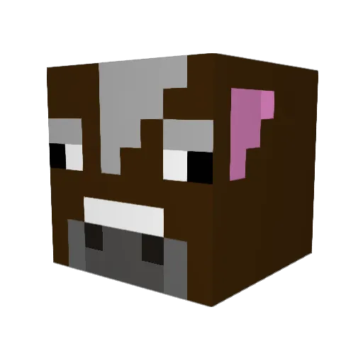 cowdung4 Minecraft avatar head, 3D render