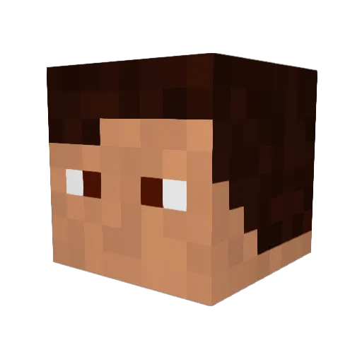 cowgu Minecraft avatar head, 3D render