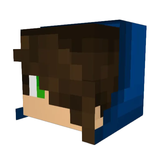 cowjddn Minecraft avatar head, 3D render