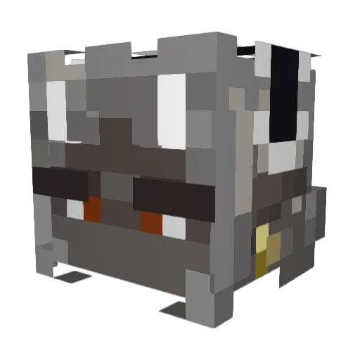 cowlcowlcowl Minecraft avatar head, 3D render