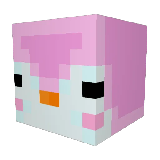 cowliflowerr Minecraft avatar head, 3D render