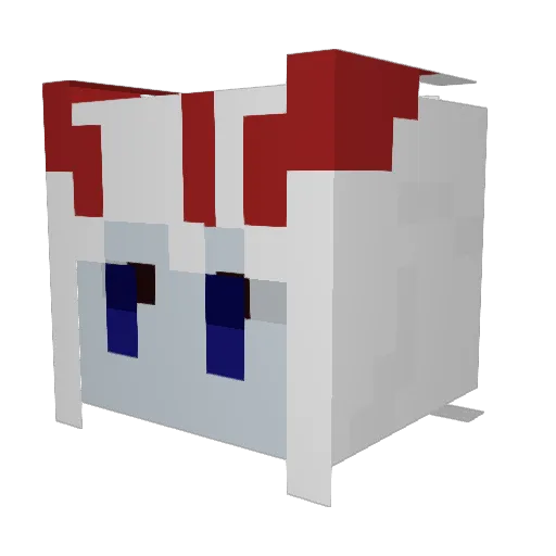 cows21w Minecraft avatar head, 3D render