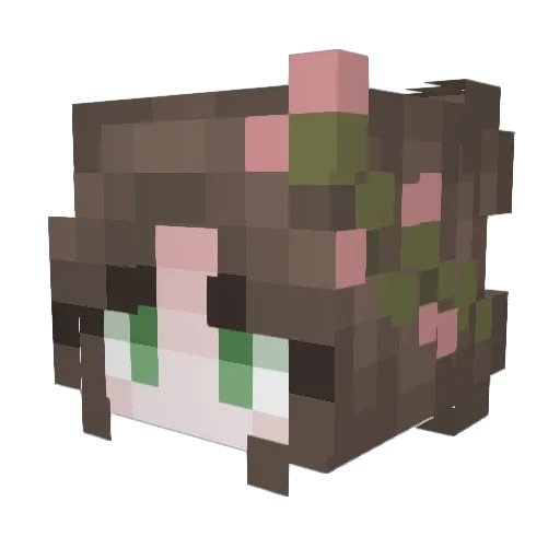 cowsey4 Minecraft avatar head, 3D render