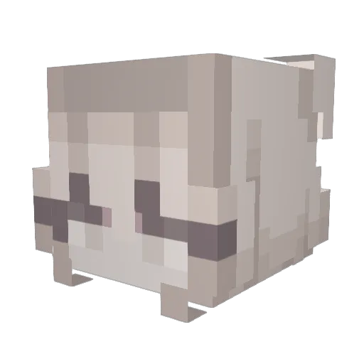 cowstear Minecraft avatar head, 3D render