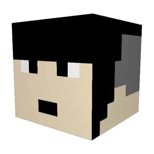 cowtipper001 Minecraft avatar head, 3D render