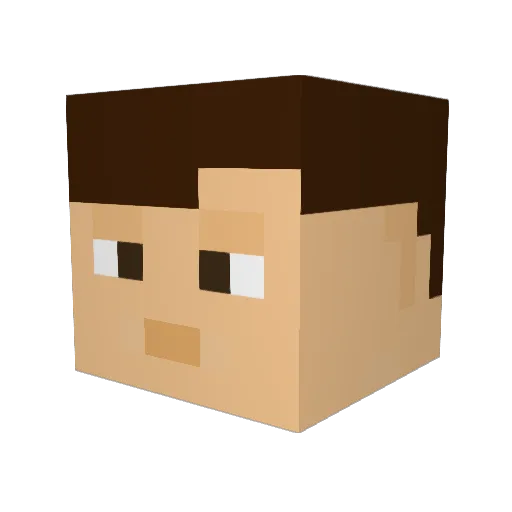 coyaxis Minecraft avatar head, 3D render