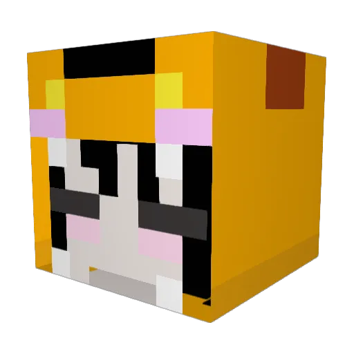 coykoii Minecraft avatar head, 3D render