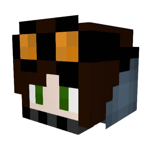 coyll Minecraft avatar head, 3D render
