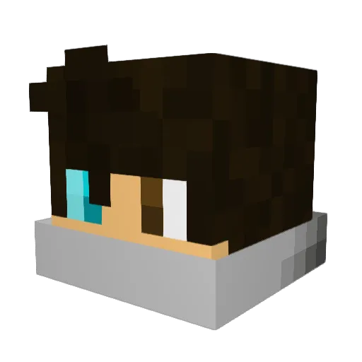 coyninator Minecraft avatar head, 3D render
