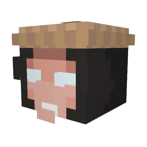 cozmicwave Minecraft avatar head, 3D render