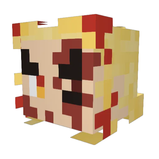 cozmxzzz Minecraft avatar head, 3D render