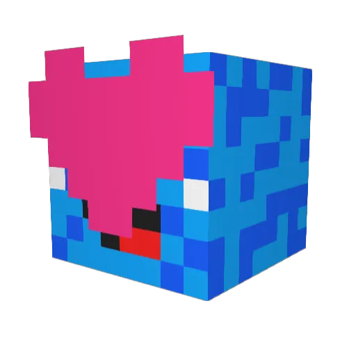 cozyannikHD Minecraft avatar head, 3D render
