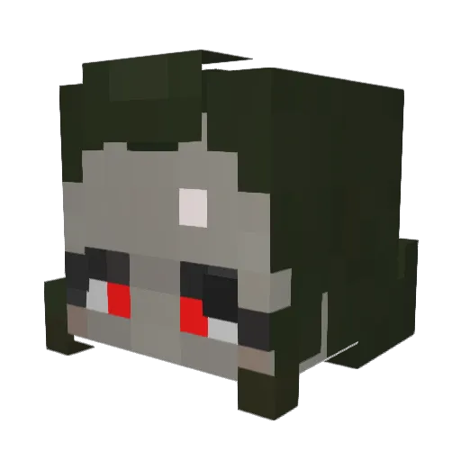 cozycaldera Minecraft avatar head, 3D render
