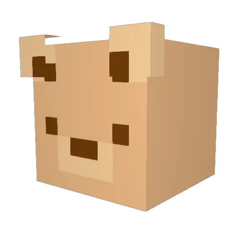 cozyeco Minecraft avatar head, 3D render