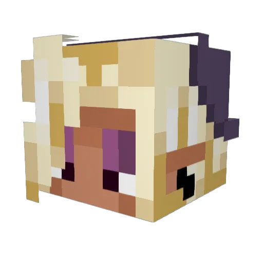 cozyros1ee Minecraft avatar head, 3D render