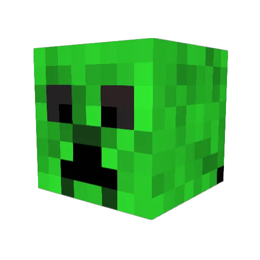 cozytim Minecraft avatar head, 3D render