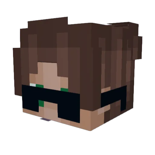 cpcpol Minecraft avatar head, 3D render