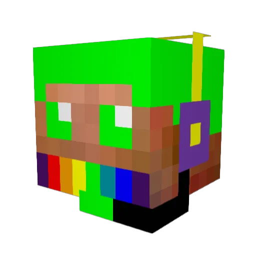 cpgeek Minecraft avatar head, 3D render