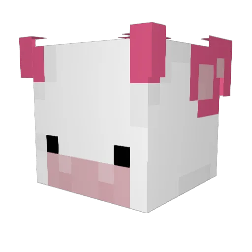 cphased Minecraft avatar head, 3D render