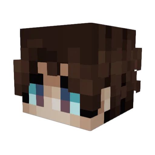 cpjenkins Minecraft avatar head, 3D render