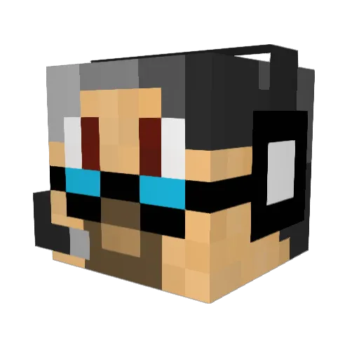 cpl_rabbit Minecraft avatar head, 3D render
