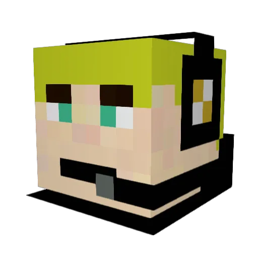 cpldeath Minecraft avatar head, 3D render
