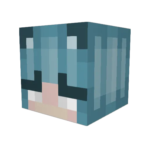 cponjebyob Minecraft avatar head, 3D render