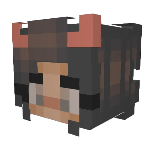 cprocks555 Minecraft avatar head, 3D render