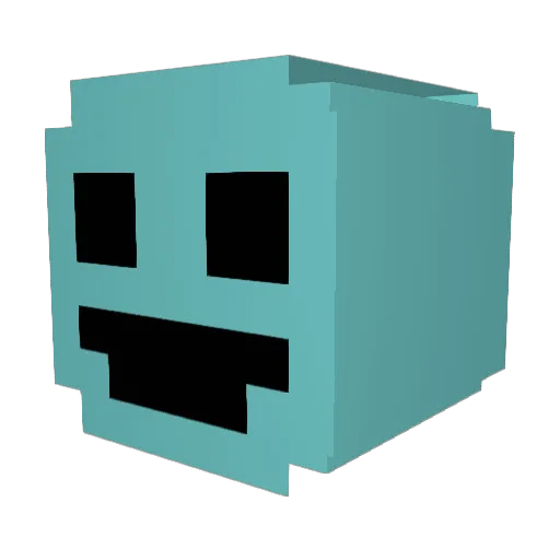 cpt_storm Minecraft avatar head, 3D render