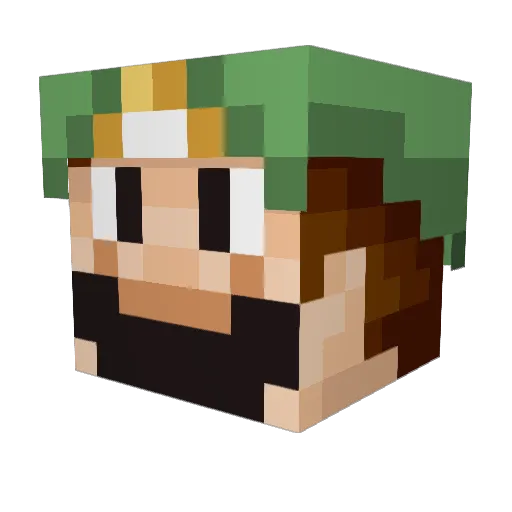 cptlura Minecraft avatar head, 3D render