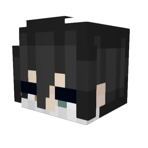 cptspace08 Minecraft avatar head, 3D render