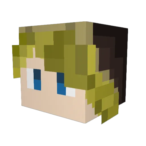 cpwalters32 Minecraft avatar head, 3D render