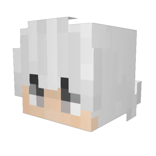 cpye Minecraft avatar head, 3D render
