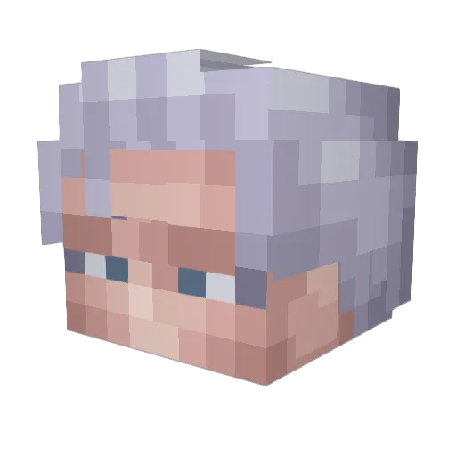cqccqc Minecraft avatar head, 3D render