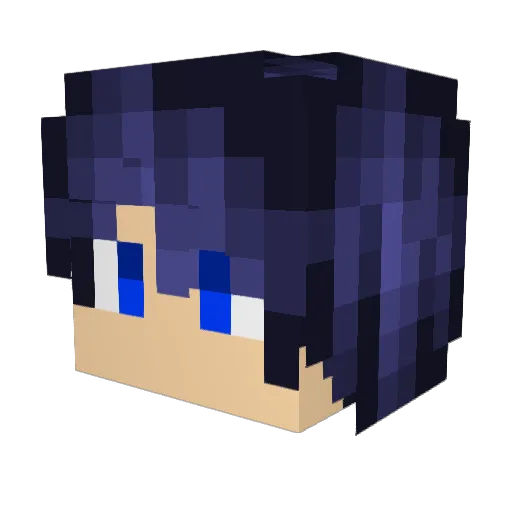 cqg086 Minecraft avatar head, 3D render