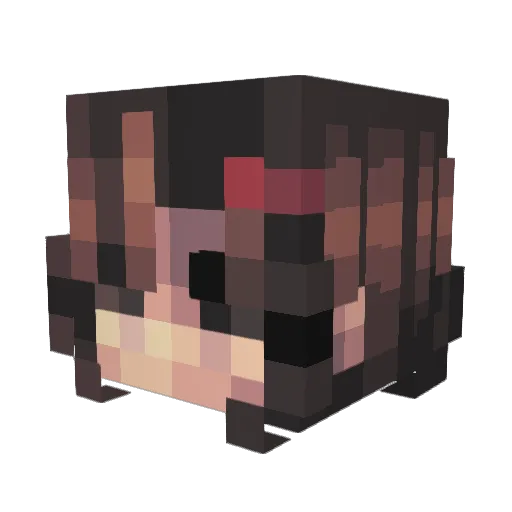 cqtalina Minecraft avatar head, 3D render