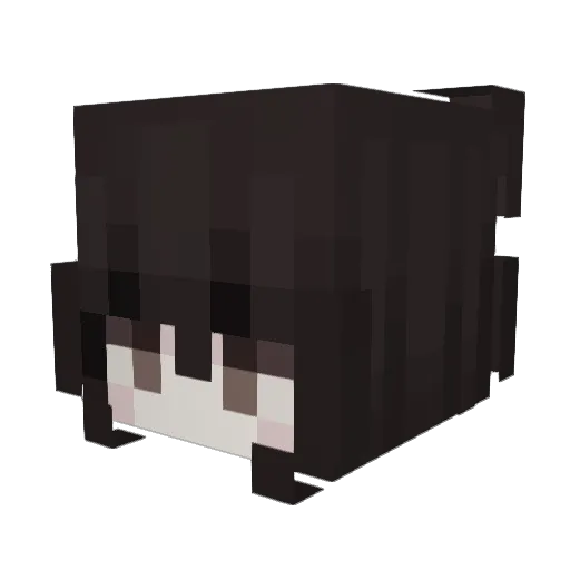 cqto Minecraft avatar head, 3D render