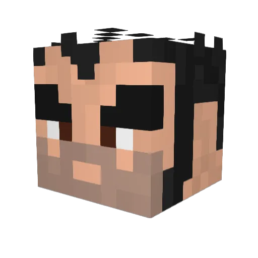 cqurenniy Minecraft avatar head, 3D render