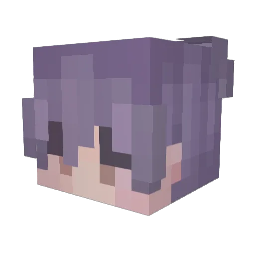 cqw0 Minecraft avatar head, 3D render