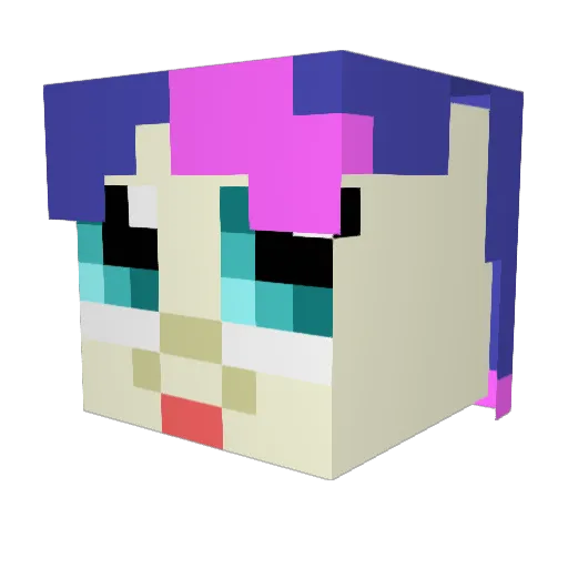 cr0nex Minecraft avatar head, 3D render