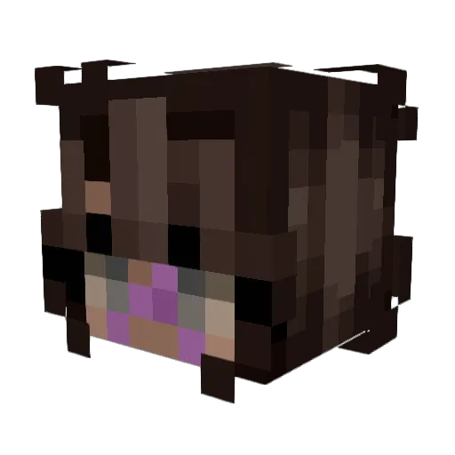 cr1b3 Minecraft avatar head, 3D render