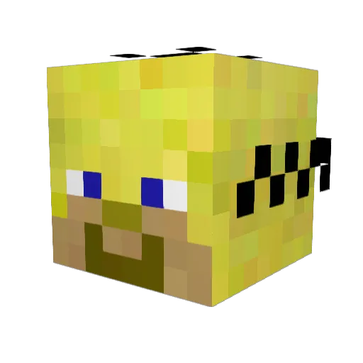 cr4ftm4ster02 Minecraft avatar head, 3D render