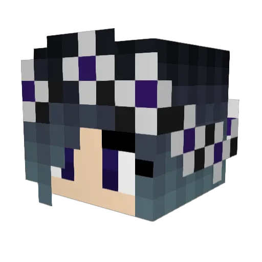 cr78t Minecraft avatar head, 3D render