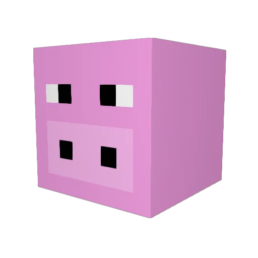 crZyZ Minecraft avatar head, 3D render