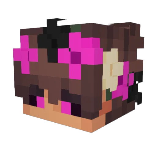 cr_mb Minecraft avatar head, 3D render