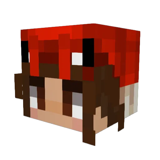 craaaaaaaab Minecraft avatar head, 3D render