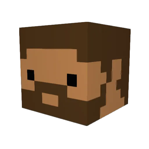 craankk Minecraft avatar head, 3D render
