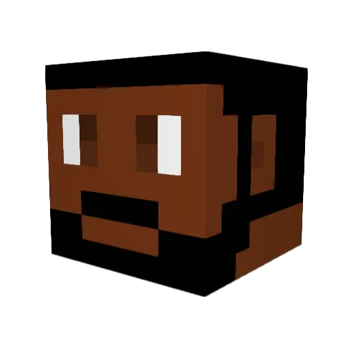 crabbit672 Minecraft avatar head, 3D render