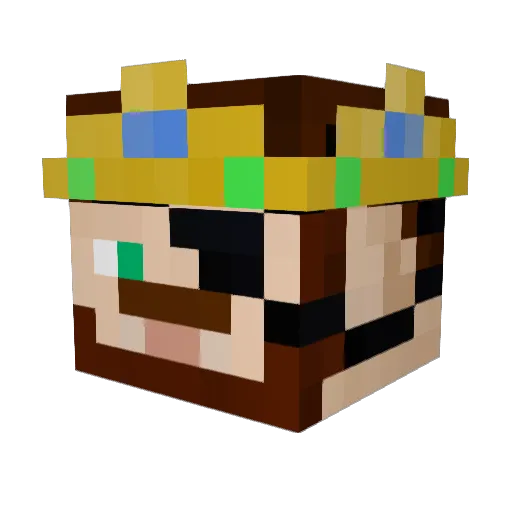 crabmaster Minecraft avatar head, 3D render