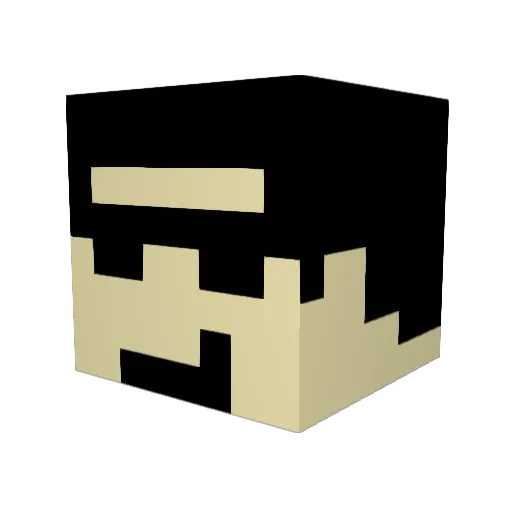 crackKoenig Minecraft avatar head, 3D render